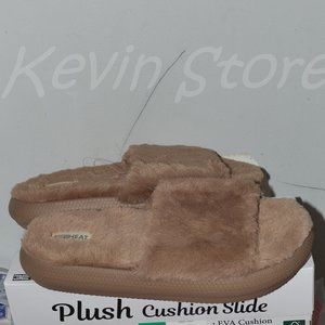 Brown 32 Degrees Plush Lined Unisex‎ Sizing Slide